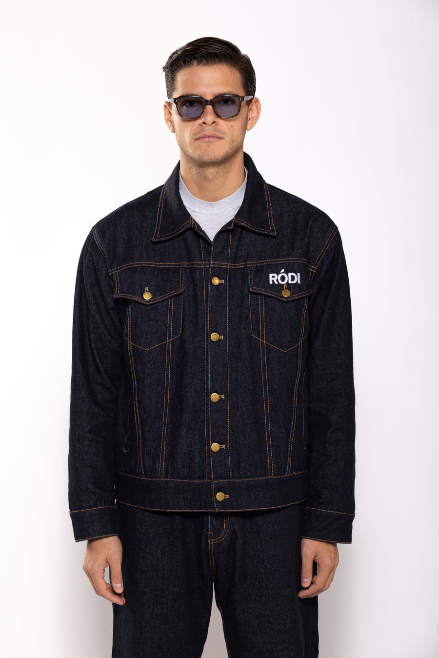 "URBÀNA" Denim Jacket - Navy Blue