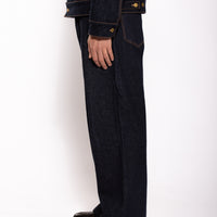 "URBÀNA" Denim Pants - Navy Blue